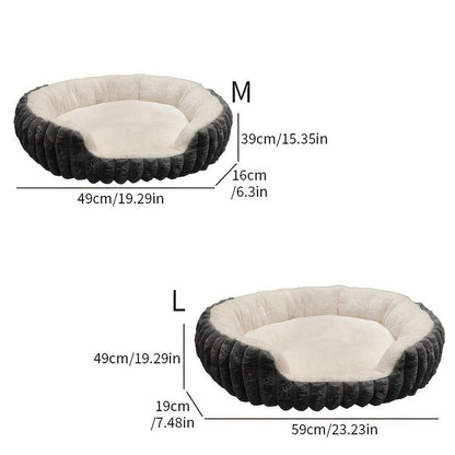 Winter Thick Rabbit Fur Pet Bed | Ultra Warm | M