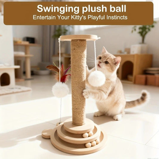 Interactive Cat Scratching Post