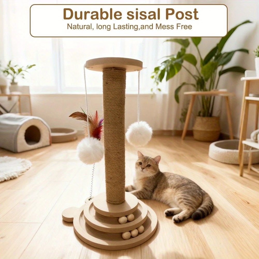 Interactive Cat Scratching Post