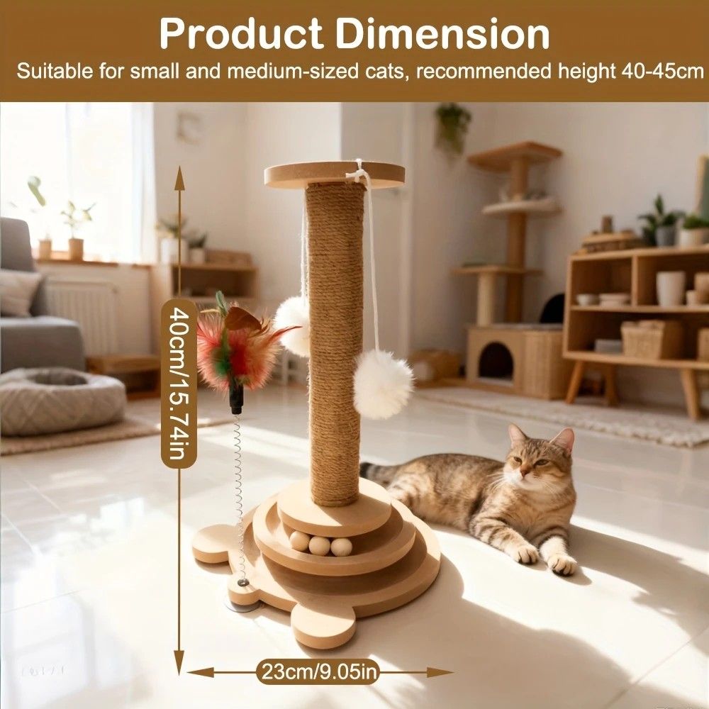 Interactive Cat Scratching Post