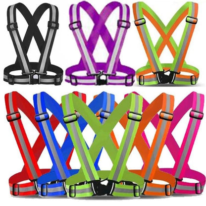 Reflective Harness Vest 2-Pack, Durable & Practical, Random Style
