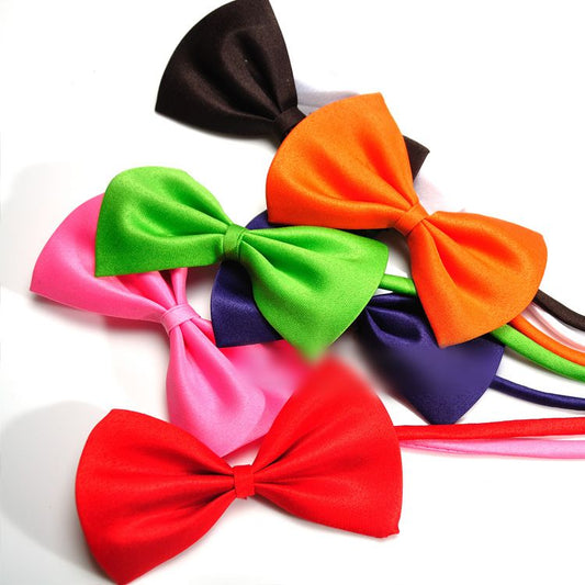 18 pcs Dog Bow Tie Collar, Red, for Small to Medium Pets