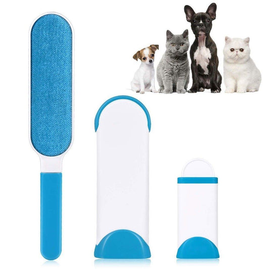 2-Pack Self-Cleaning Pet Fur Remover Brush | Reusable | Dog & Cat