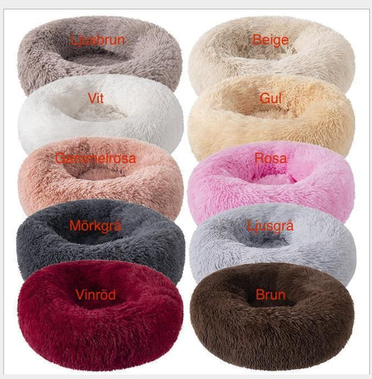 Fluffy Dog Bed Cat Bed 70cm, Dark Grey