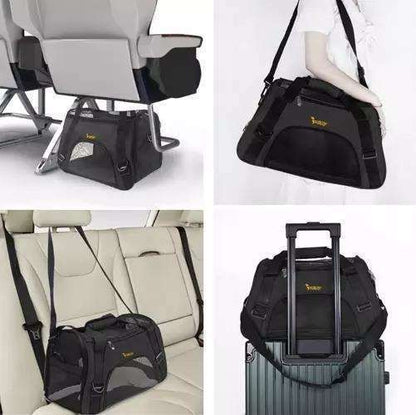 Pet Carrier Transport Bag | Safe and Comfortable | Black