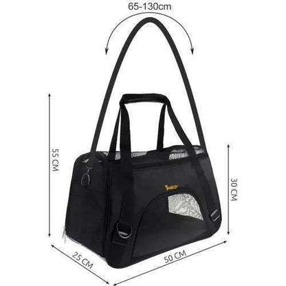 Pet Carrier Transport Bag | Safe and Comfortable | Black
