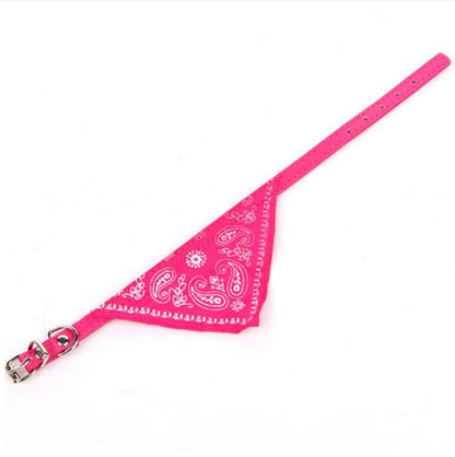 Blue Dog Cat Collar Bandana Scrunchie Scarf