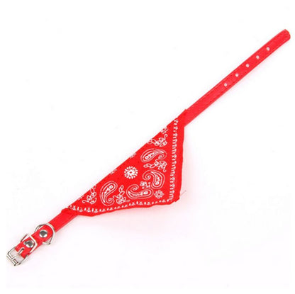 Dog Collar Bandana Scrunchie Scarf, Pink