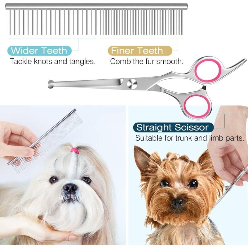 5 Pieces Dog Grooming Scissors