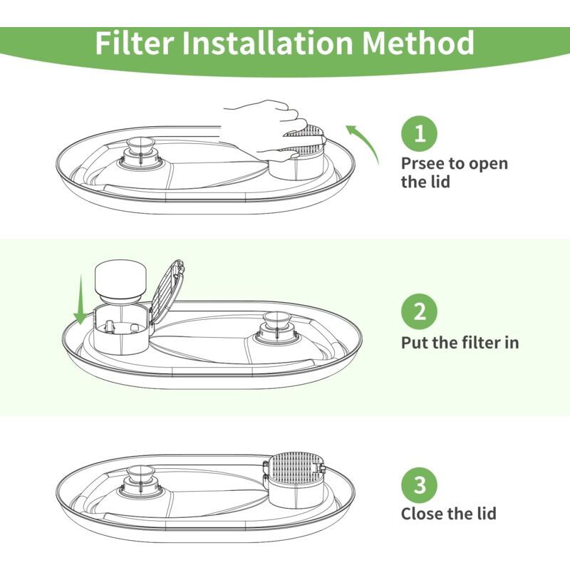 Cat Water Fountain Filters 16-Pack | Foam Sponge