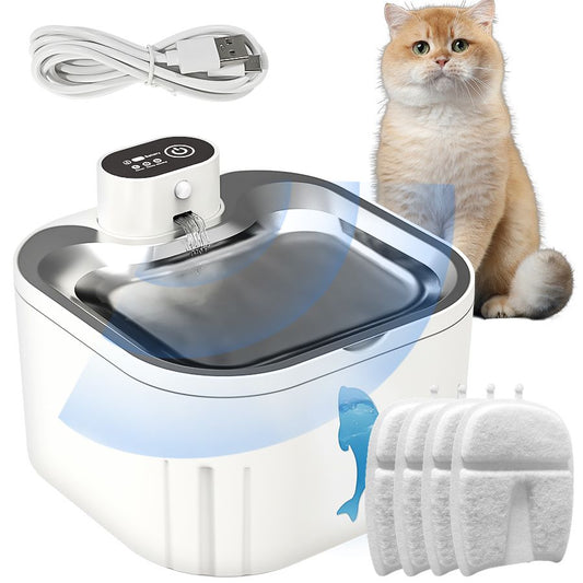 U7 Cat Water Fountain | 3L Wireless USB | 4 Filters