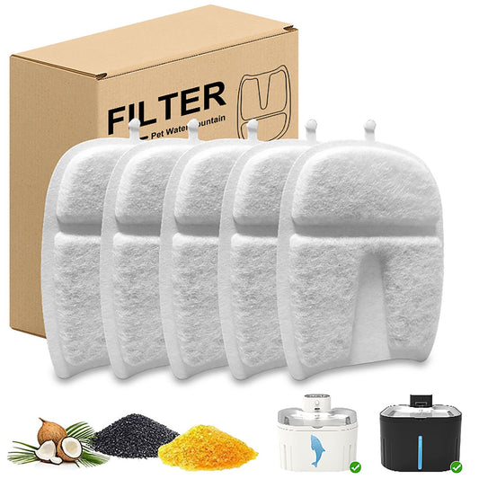 U7 Cat Water Fountain Filters 5-Pack | Triple Filtration