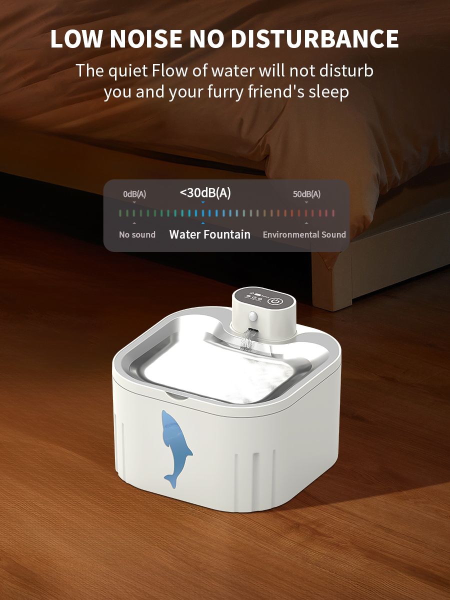 U7 Cat Water Fountain | 3L Wireless USB | Ultra Quiet