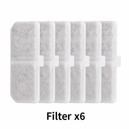 Cat Water Fountain Replacement Filters 6-Pack | XC528 Compatible