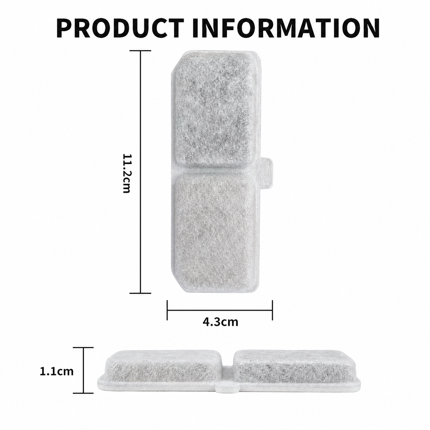 Cat Water Fountain Replacement Filters 6-Pack | XC528 Compatible