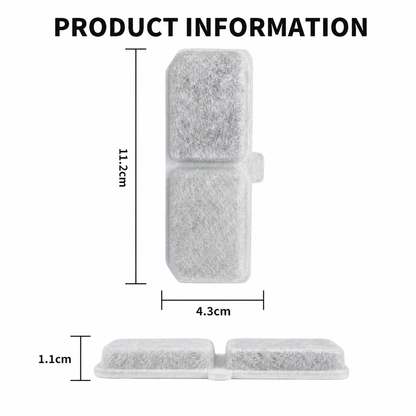 Cat Water Fountain Replacement Filters 6-Pack | XC528 Compatible