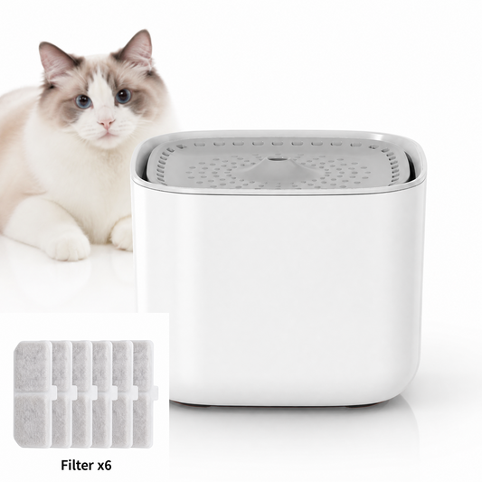 3L Automatic Cat Water Fountain | 6 Filters | USB Wired | Ultra-Quiet