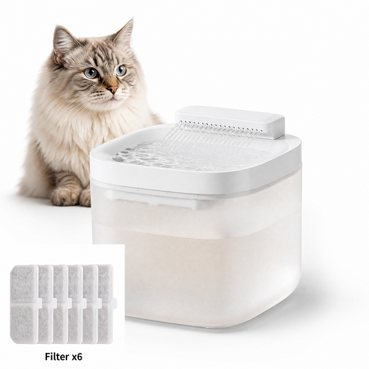White Cat Water Fountain 3L Wired | 6 Filters Included