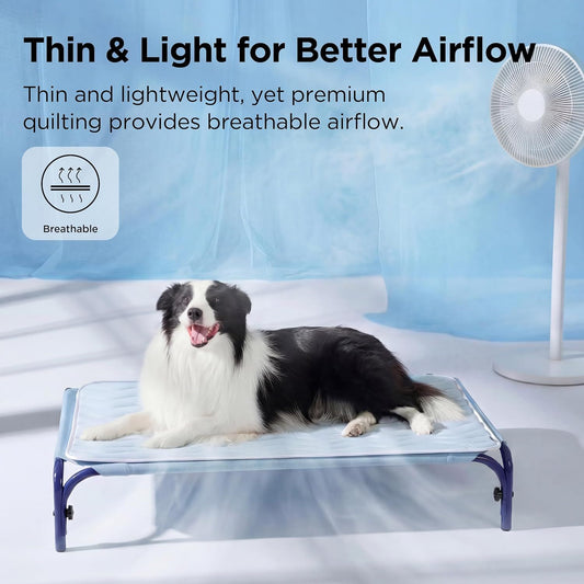 Cooling Mat for Small Dogs - Q-Max>0.4 Thin Breathable Crate Pad Indoor