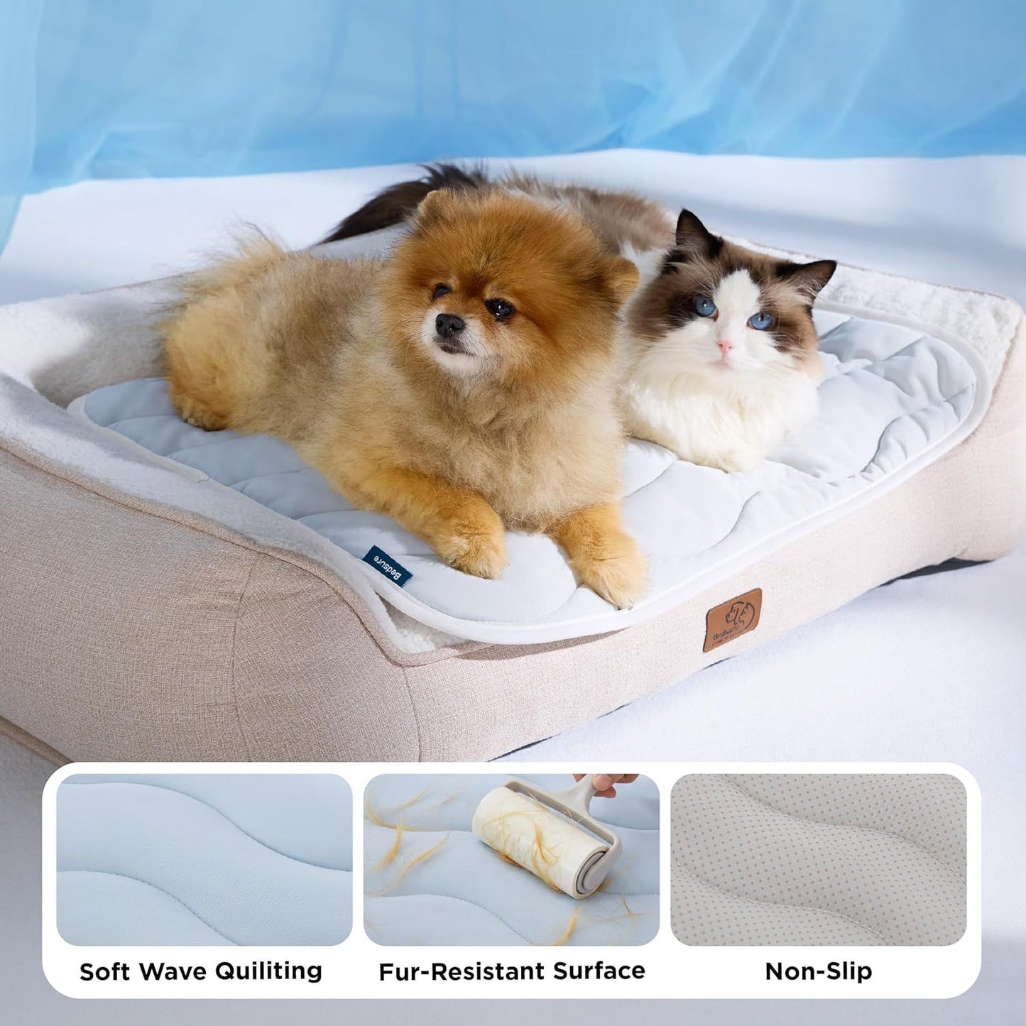 Cooling Mat Medium Size Dog - Q-Max>0.4 Thin Breathable Cooling Crate