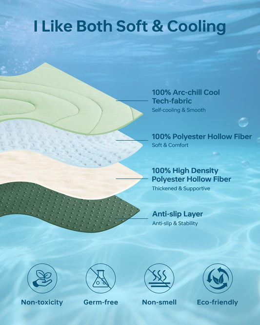Cooling Mat for Dogs, 59" x 40" Self-Cooling Dog Bed with Arc-Chill