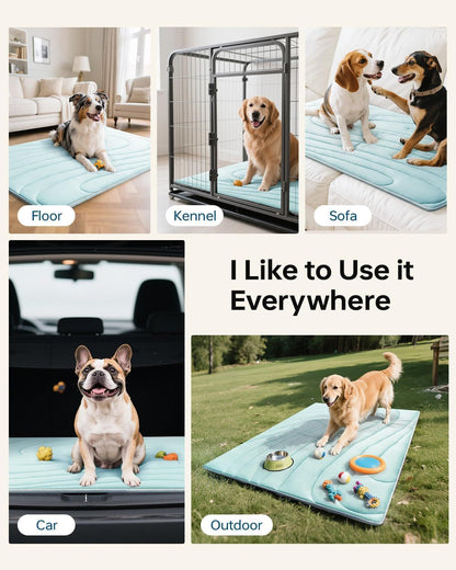 Cooling Mat for Dogs, 48"x28" Self-Cooling Pet Bed