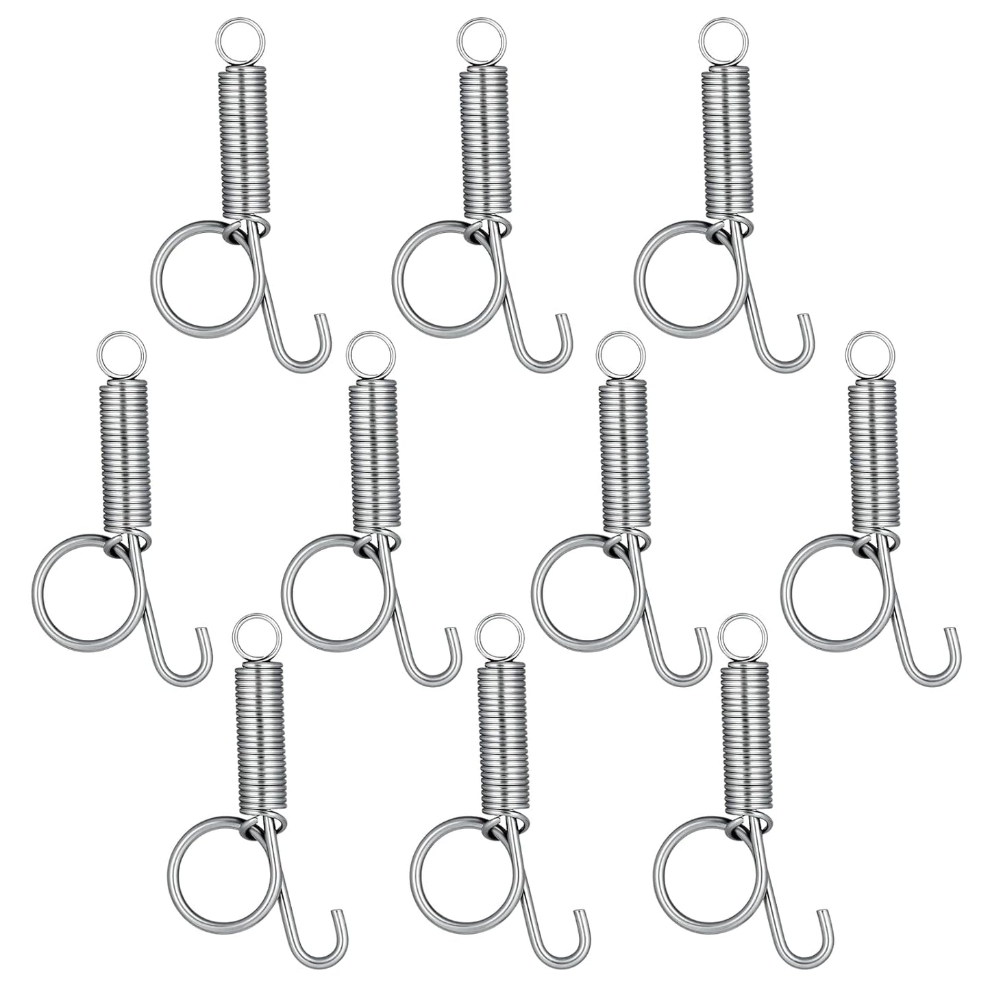 Pet Cage Door Spring Latch Hook | 10-Pack