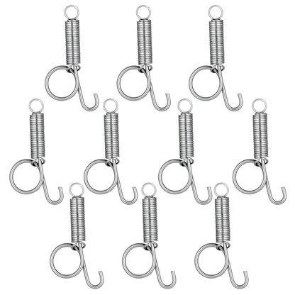 Pet Cage Door Spring Latch Hook | 10-Pack