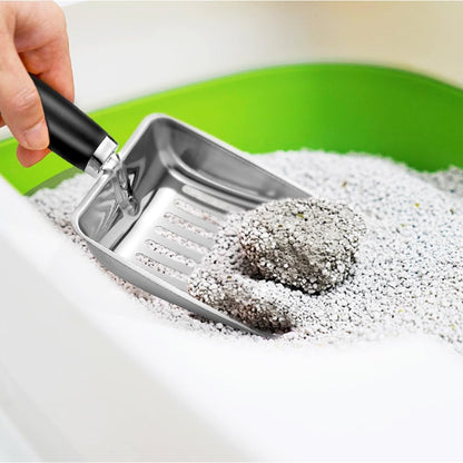 Stainless Steel Cat Litter Scoop | Heavy Duty Metal Sieve