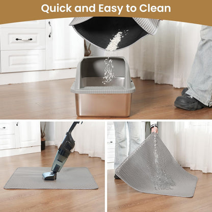 Cat Litter Mat | 60x45cm Double-Layer Honeycomb