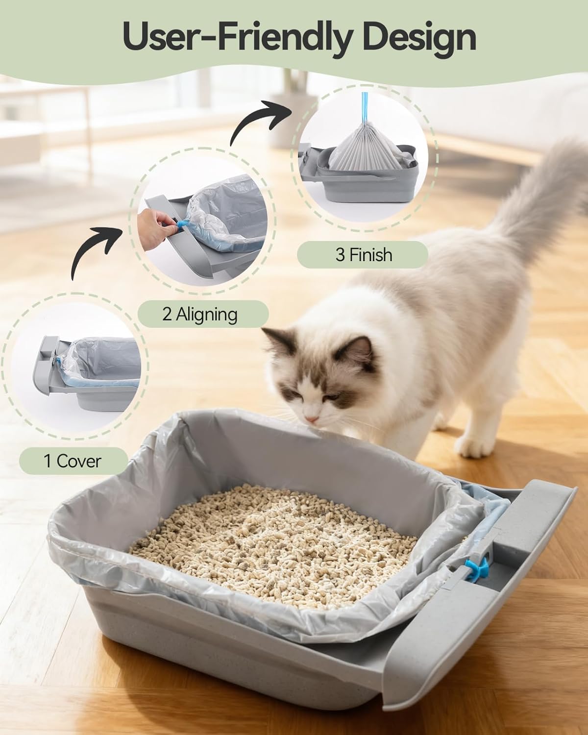 Automatic Cat Litter Box Bags | 40 Count | Fits Neakasa M1 & Petpivot