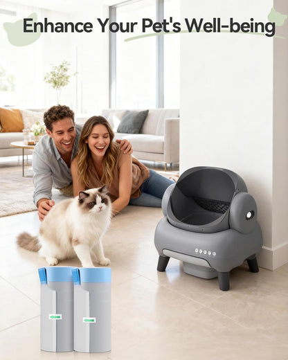 Automatic Cat Litter Box Bags | 40 Count | Fits Neakasa M1 & Petpivot