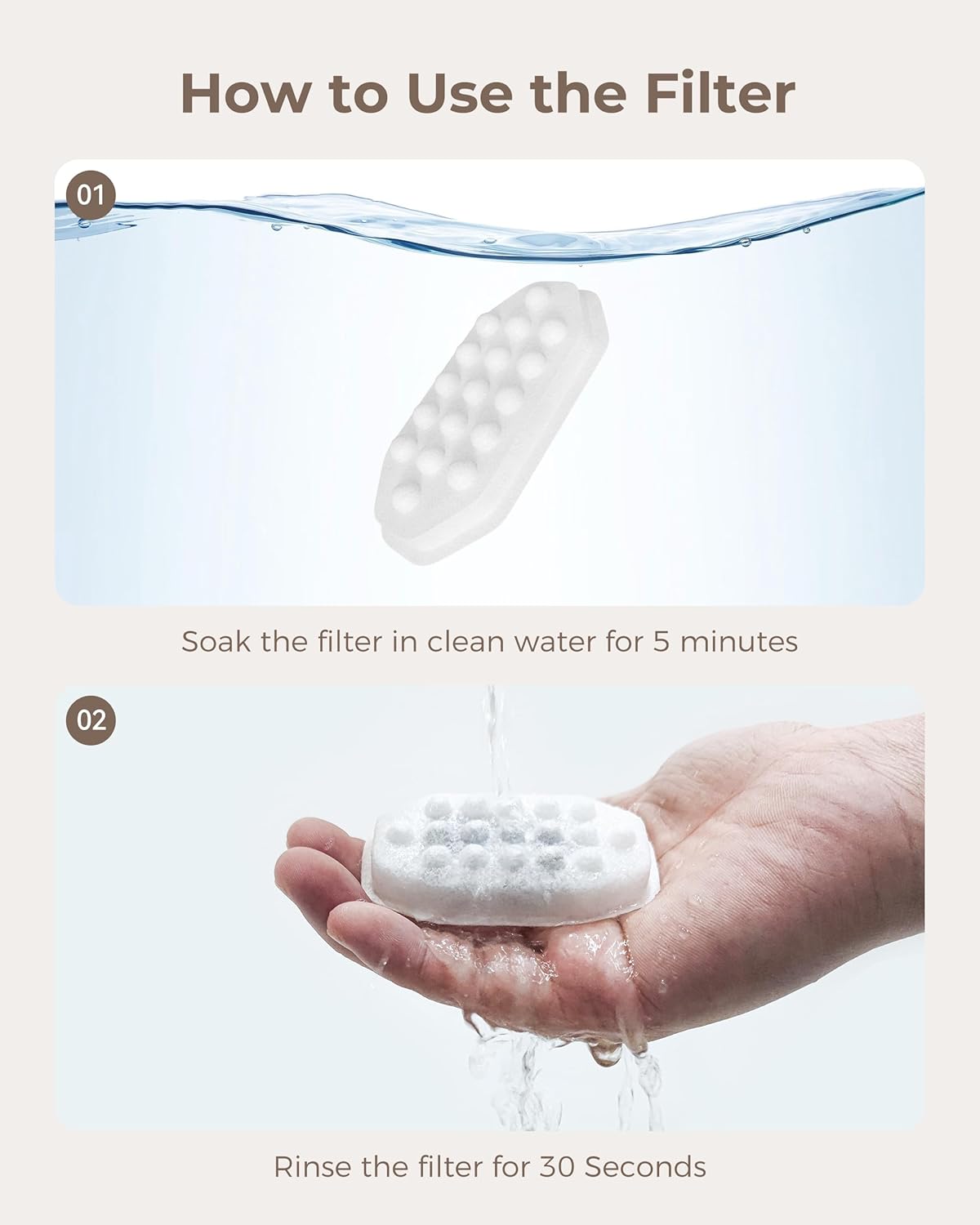 Cat Water Fountain Replacement Filters | 12 Pack