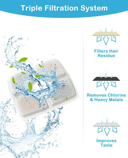 Pet Water Fountain Replacement Filters | 8 Pack