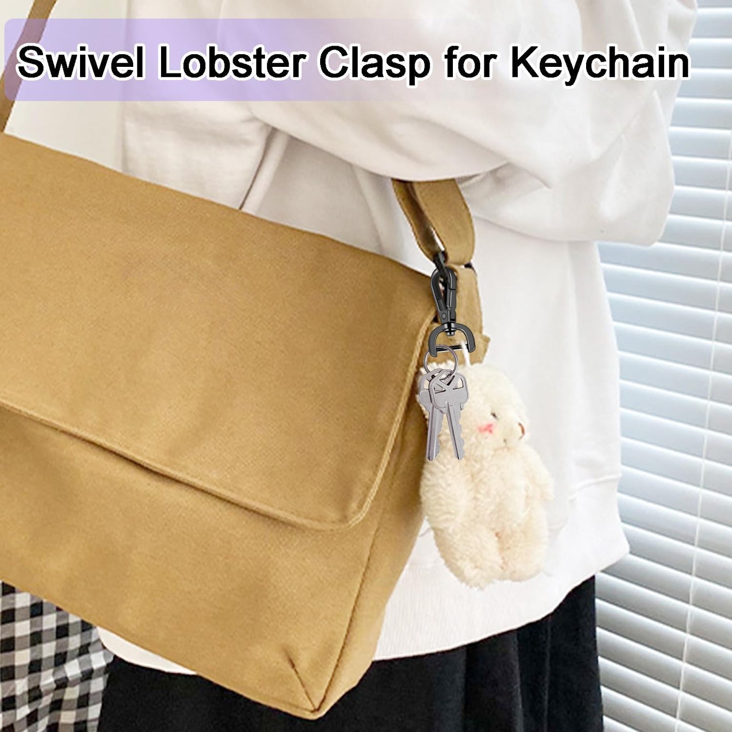 Swivel Snap Hook Clasp 4-Pack | for Pet Collars and Leads