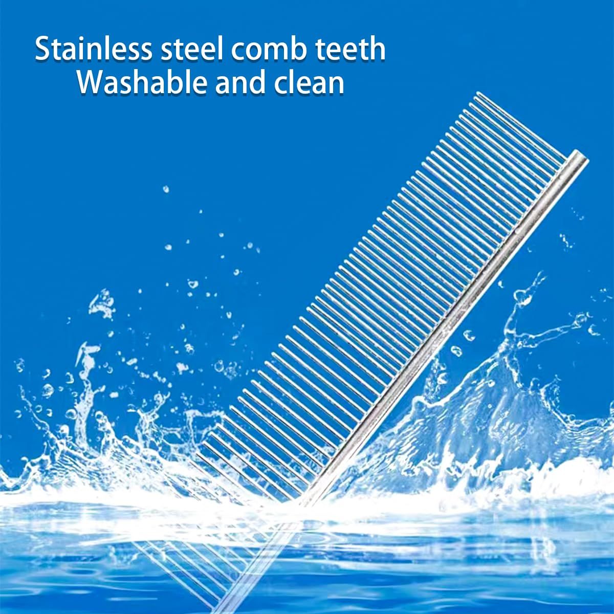 4 PCS Stainless Steel Pet Dematting Comb Set | Dogs & Cats