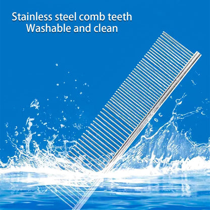 4 PCS Stainless Steel Pet Dematting Comb Set | Dogs & Cats