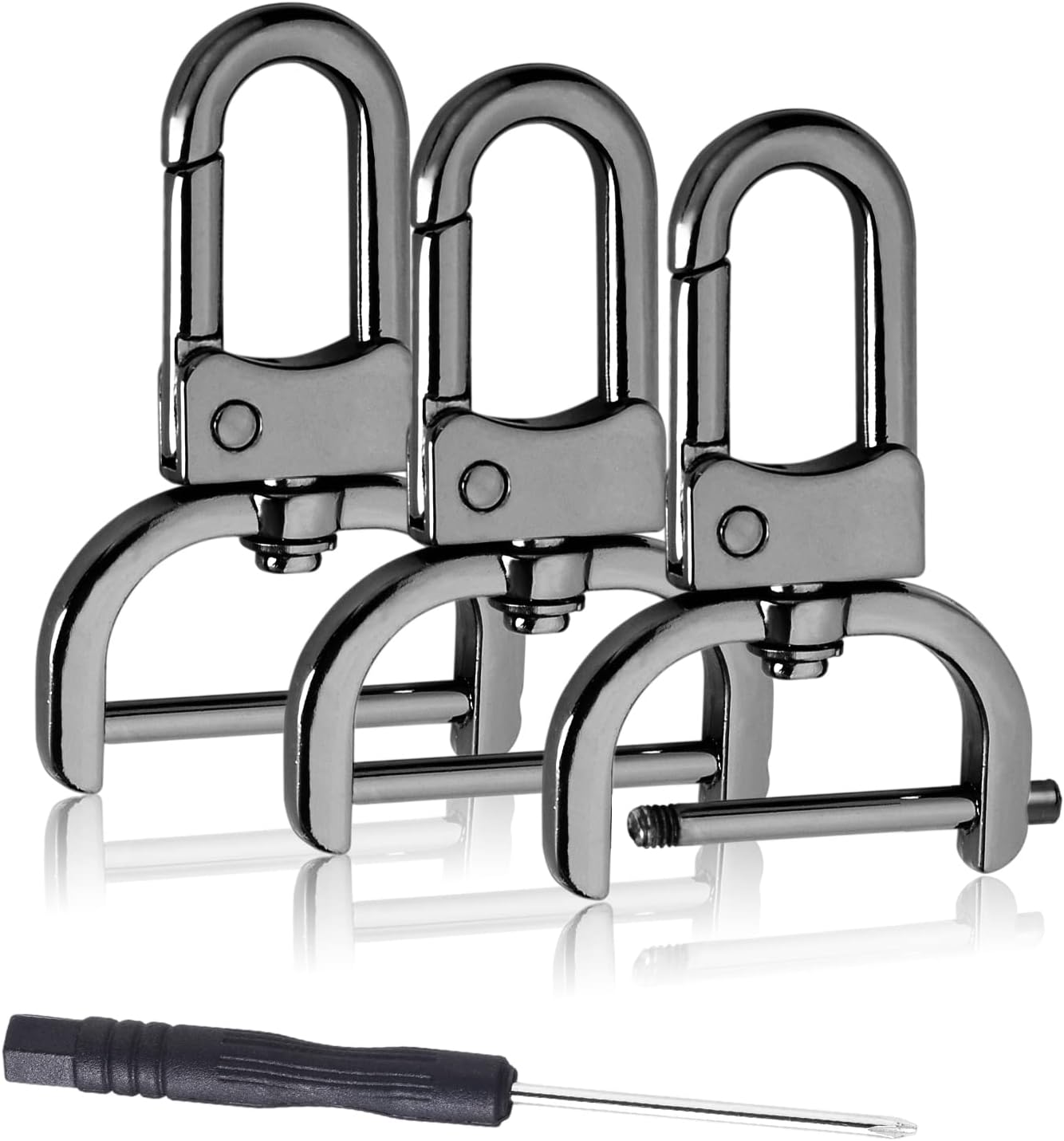 Metal Lobster Claw Snap Hook 6-Pack | for Pet Collars and Leads