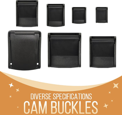 Plastic Cam Toggle Buckle 10-Pack | for Pet Vest and Harness