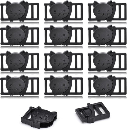 Cat Collar Breakaway Safety Clasp 25-Pack | Black