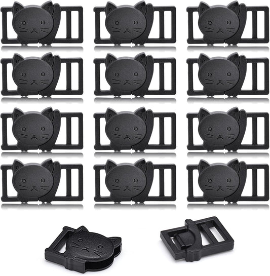 Cat Collar Breakaway Safety Clasp 25-Pack | Black