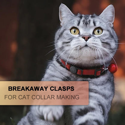 Cat Collar Breakaway Safety Clasp 25-Pack | Black