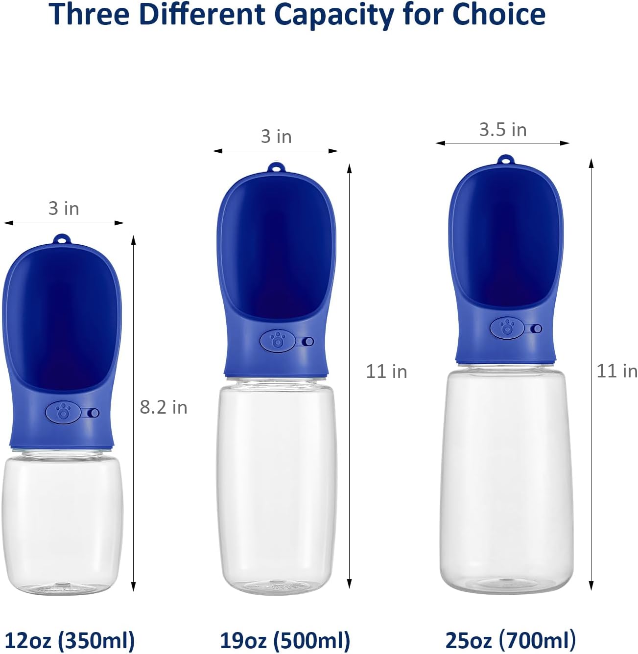 Portable Dog Water Bottle | 12oz Leak-Proof