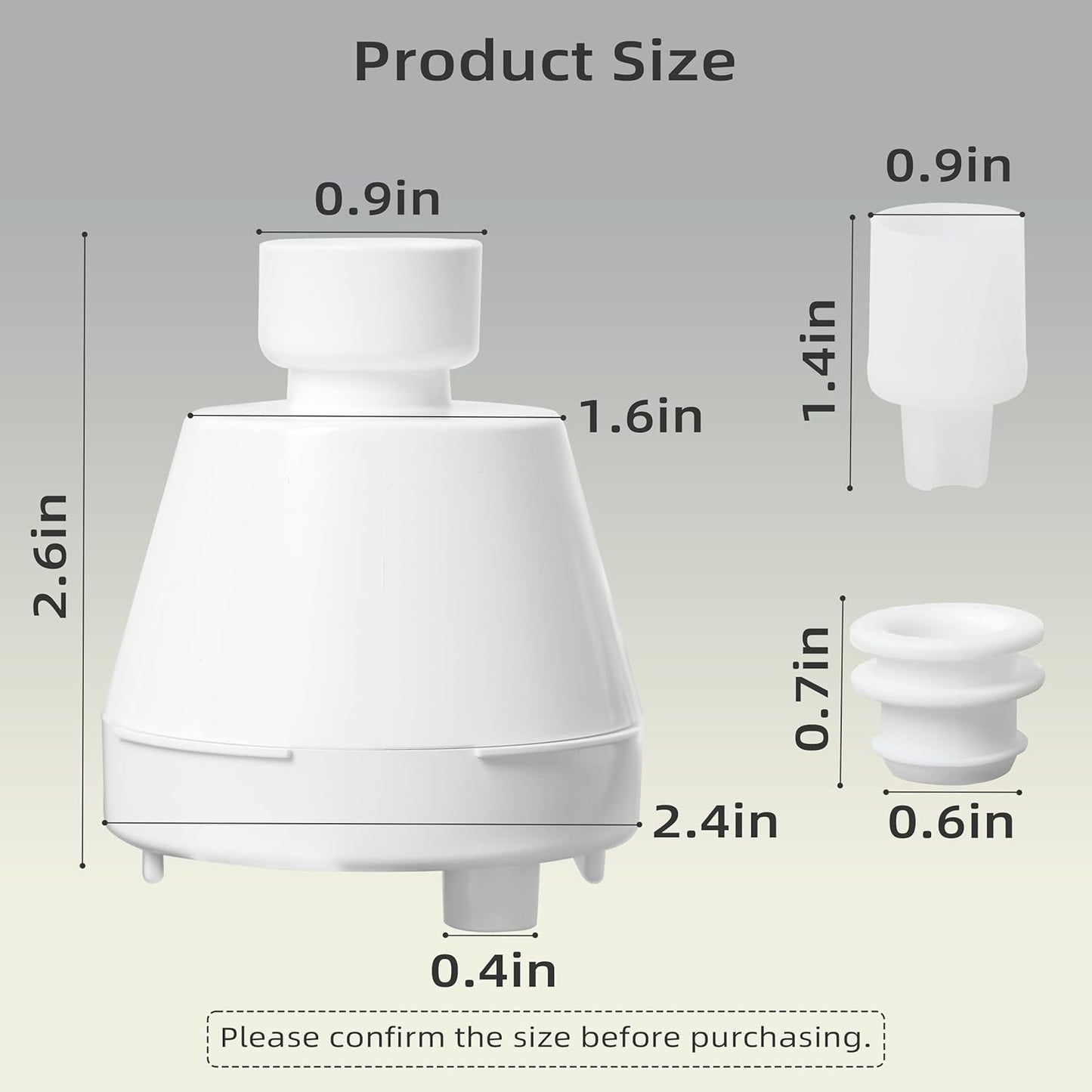 Cat Fountain Filter Housing and Silicone Nozzle Replacement Set