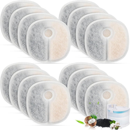 Cat Water Fountain Replacement Filters | 16 Pack