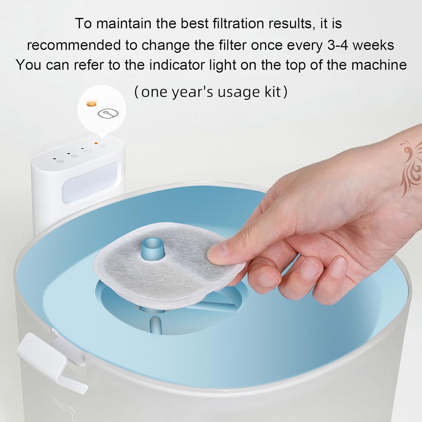 Cat Water Fountain Replacement Filters | 16 Pack