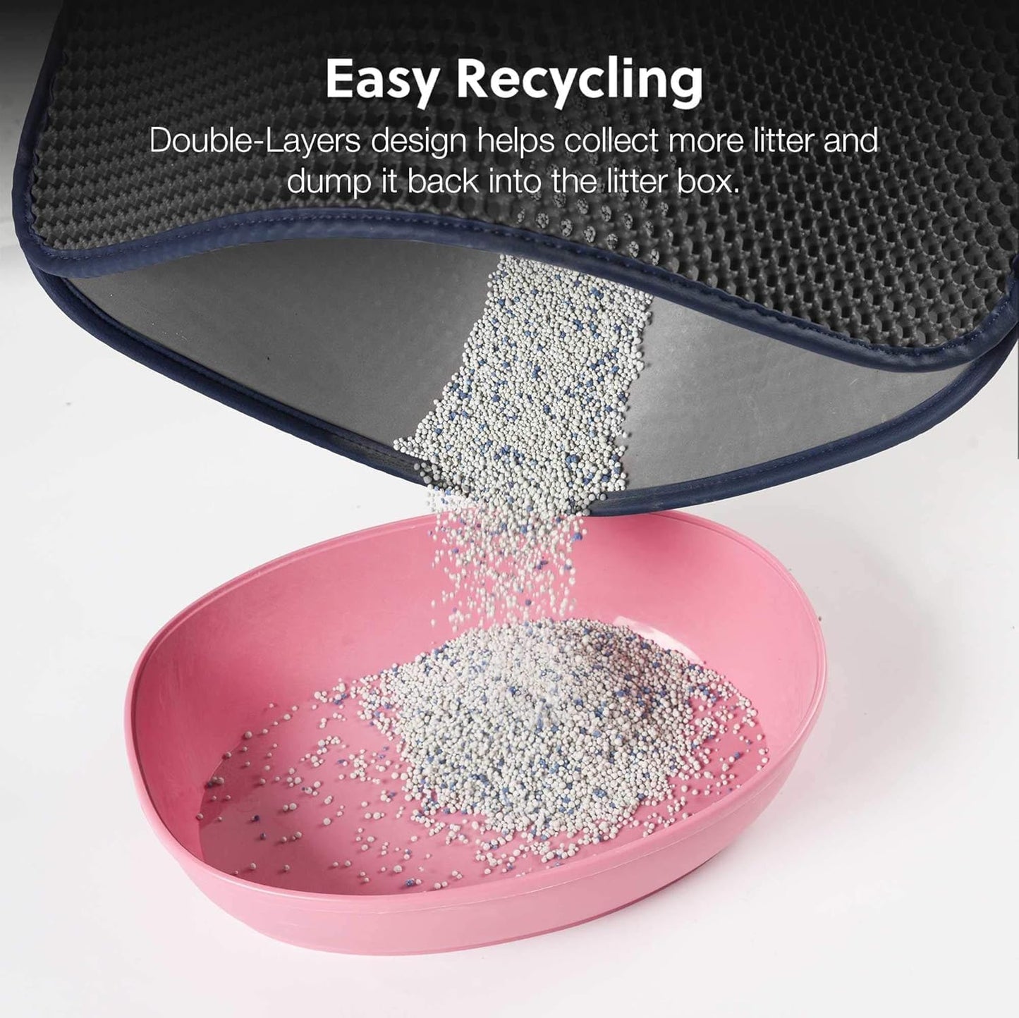 Cat Litter Trapping Mat | Honeycomb Double Layer | Waterproof