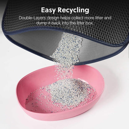 Cat Litter Trapping Mat | Honeycomb Double Layer | Waterproof
