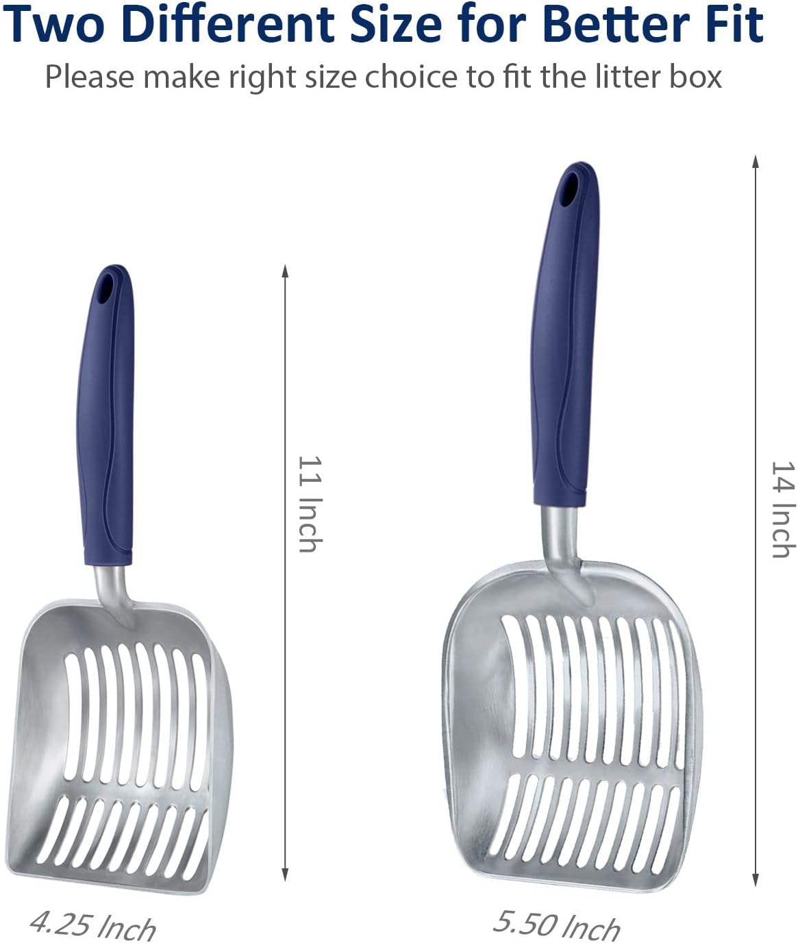 Dual Size Cat Litter Scooper Combo Set | Easy Cleanup