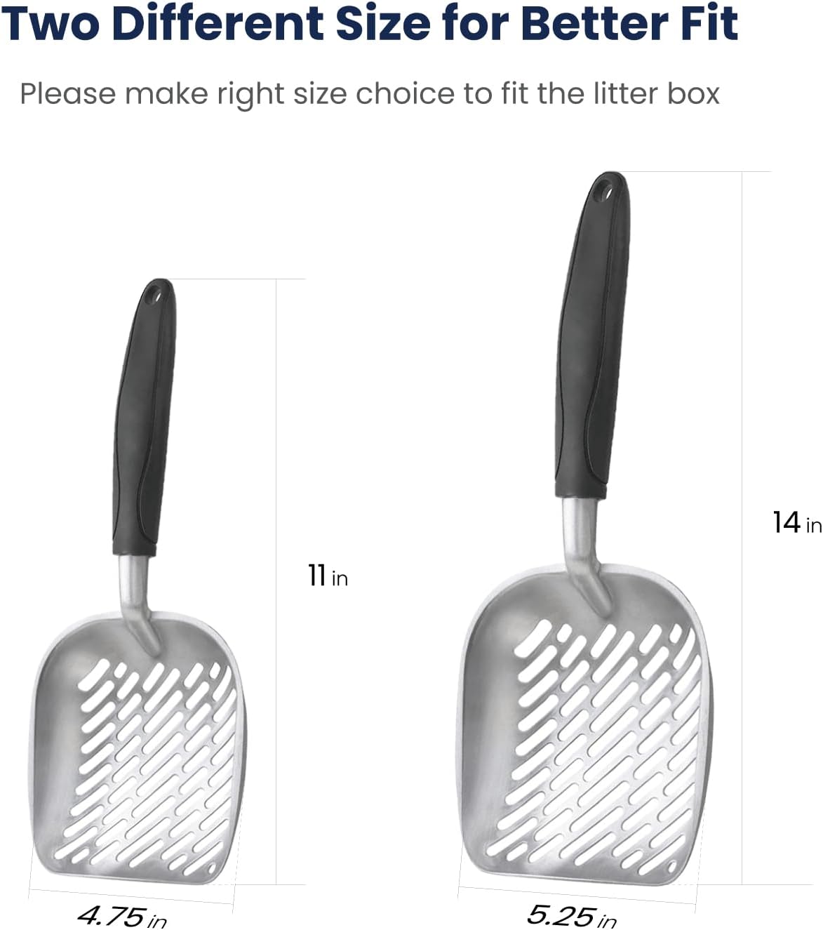 Dual Size Cat Litter Scooper Combo Set | Easy Cleanup